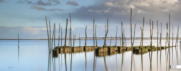 Byzab - Bache de décoration outdoor sur paysage du bassin d'arcachon