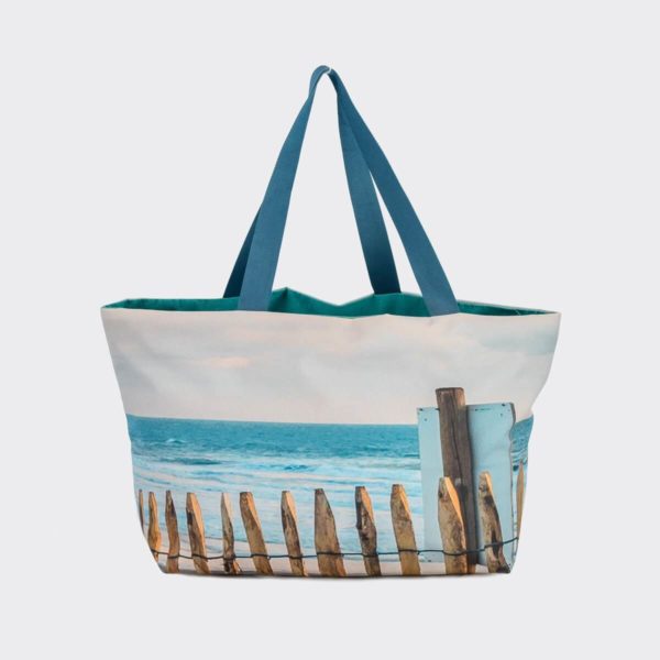 Sac marin cabas réversible Turquoise – Image 2