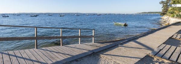 décors mural exterieur géant- décors brise vue - océan atlantique - bassin arcachon claouey