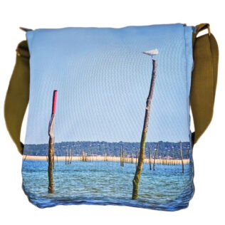 Petite besace marine dune et piquets sur le Bassin d’Arcachon