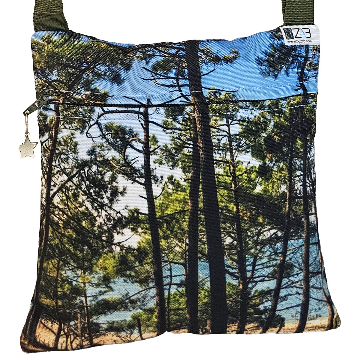 Pochette bandoulière marine pinède