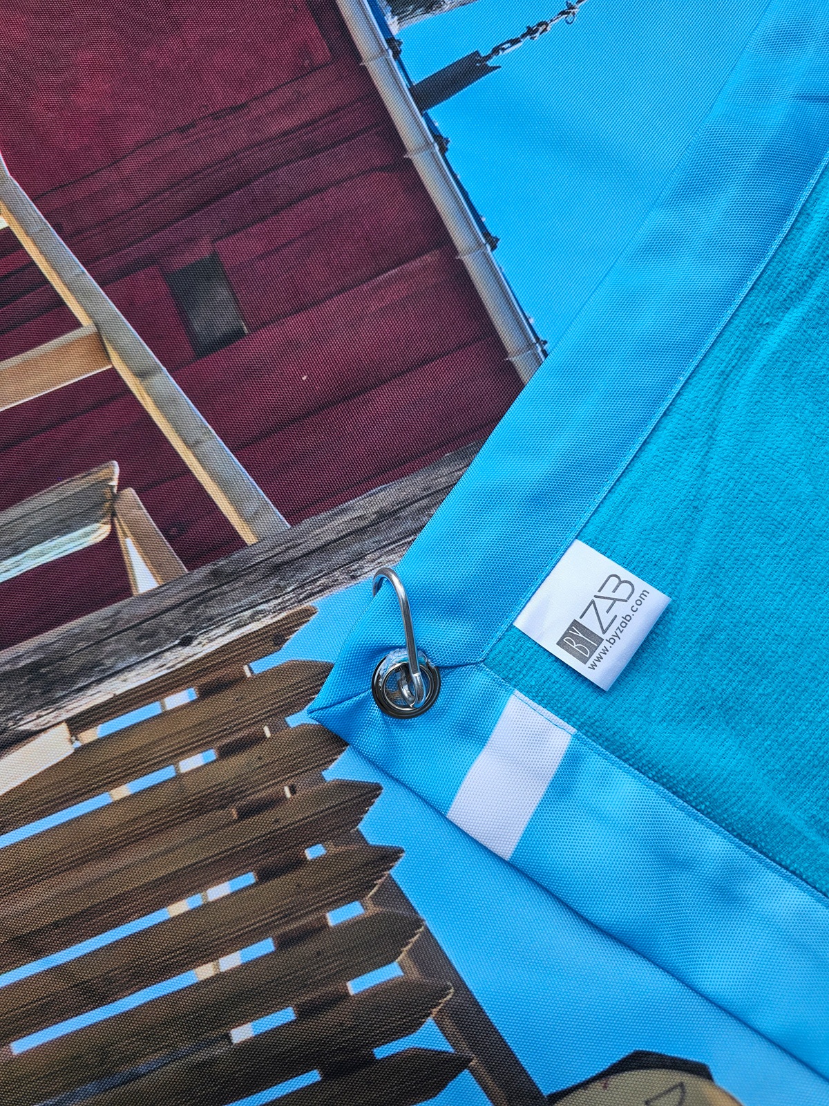 Serviette de plage anti sable imperméable 100x180 - Carrelet Rouge à Meschers – Image 4