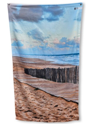 Serviette de plage anti sable imperméable 100×180 – Chemin Couchant grand-large