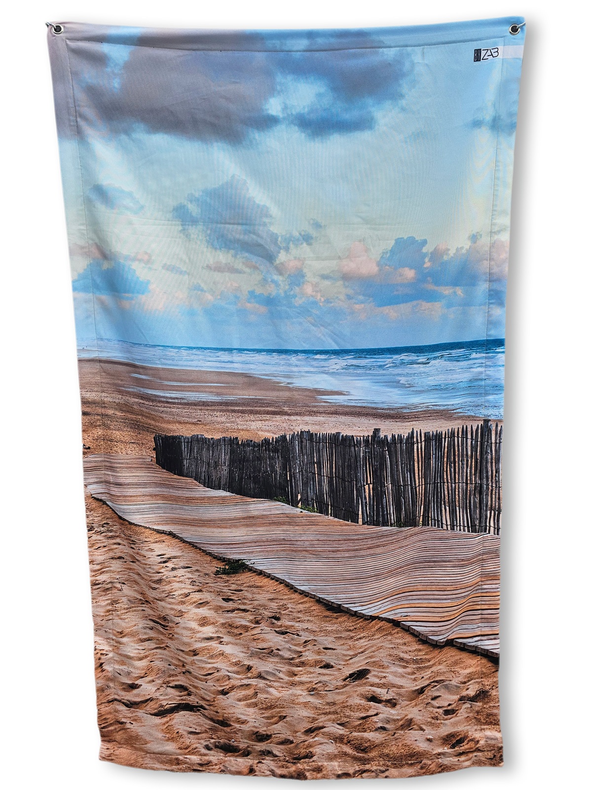 Serviette de plage anti sable imperméable 100x180 - Chemin Couchant grand-large