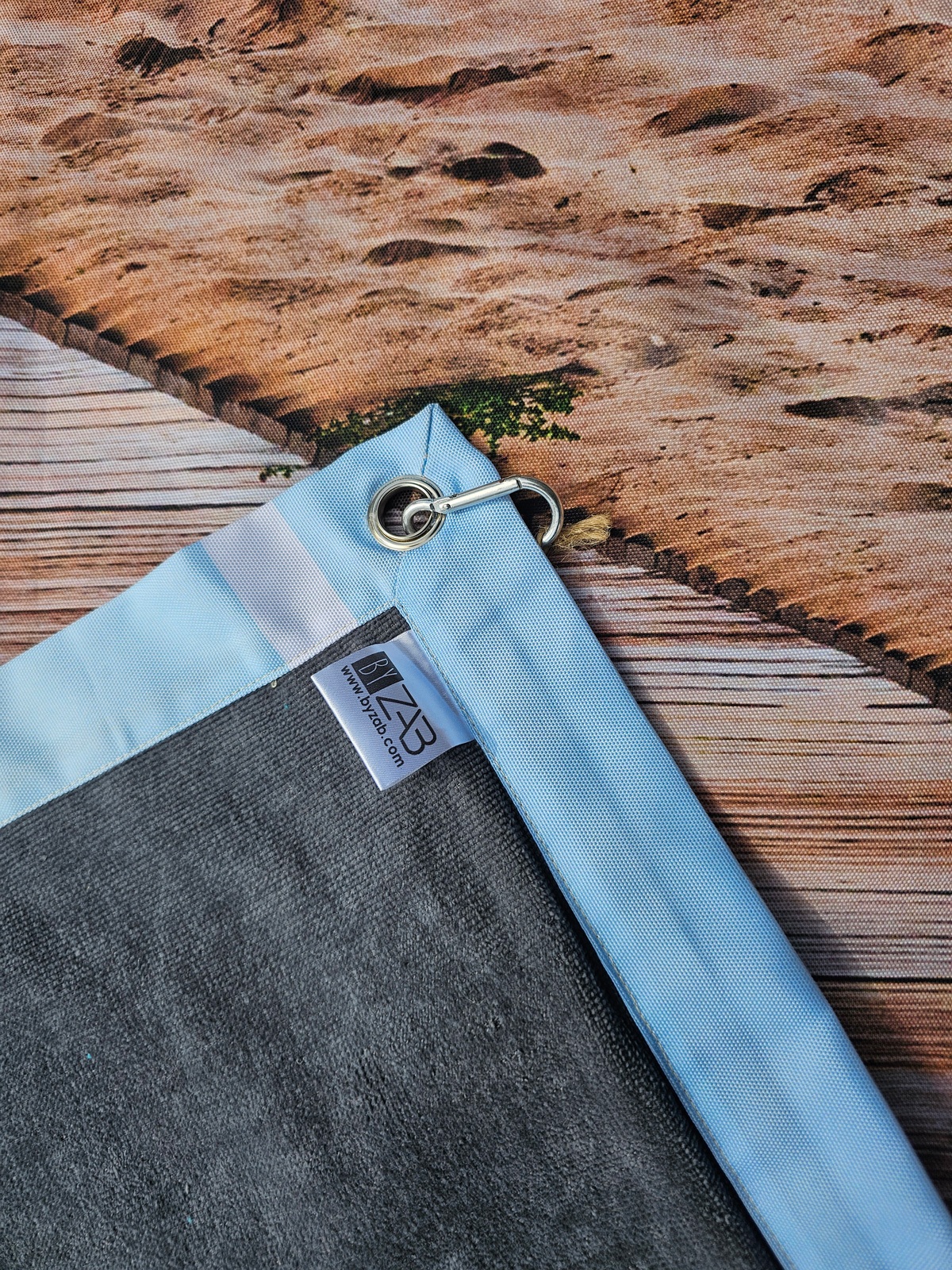 Serviette de plage anti sable imperméable 100x180 - Chemin Couchant grand-large – Image 4