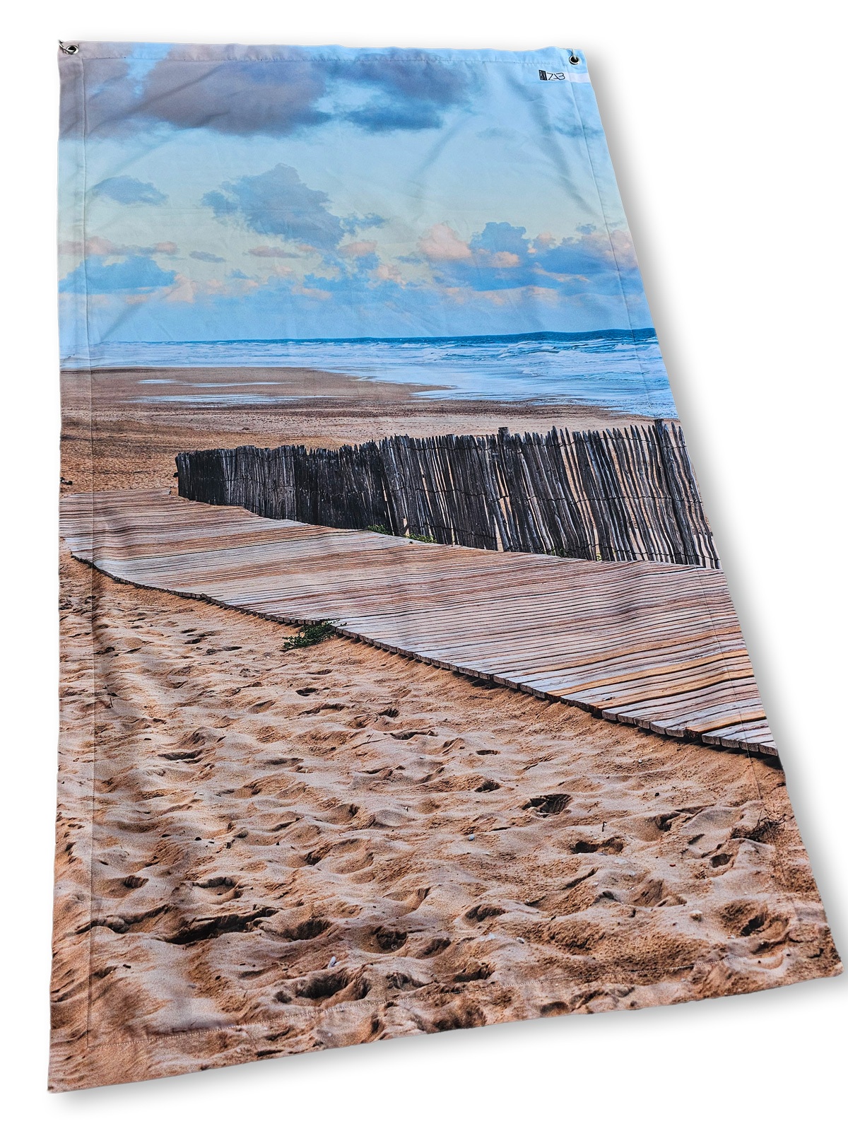 Serviette de plage anti sable imperméable 100x180 - Chemin Couchant grand-large – Image 2