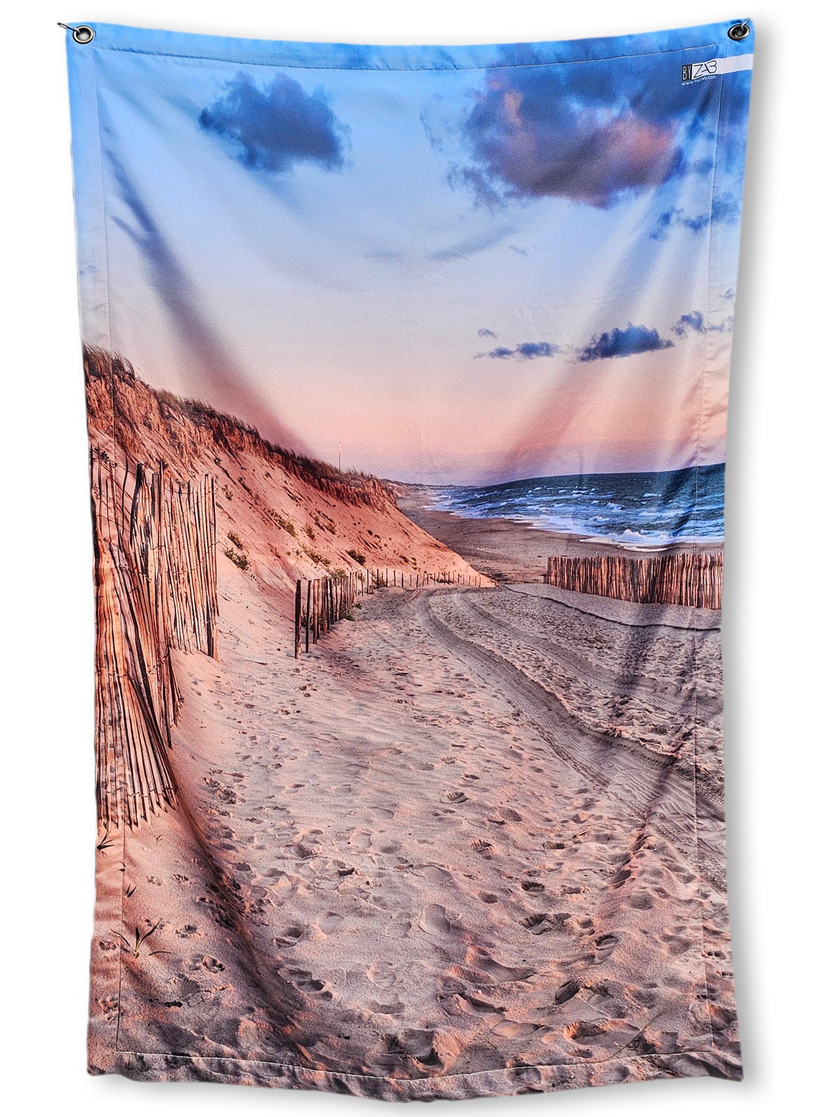 Serviette de plage anti sable imperméable 100x180 - Chemin Couchant grand-large 2024