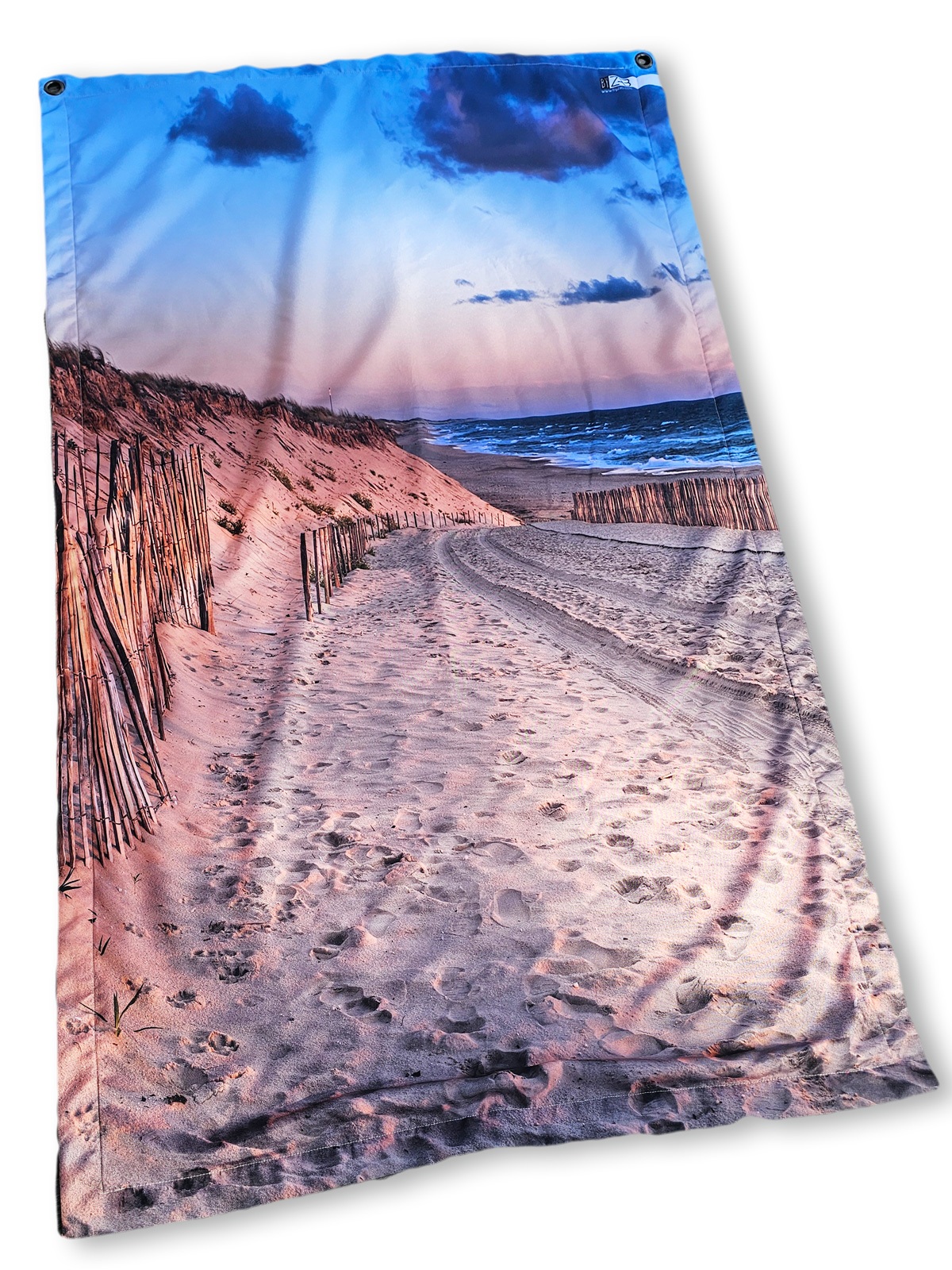 Serviette de plage anti sable imperméable 100x180 - Chemin Couchant grand-large 2024 – Image 2