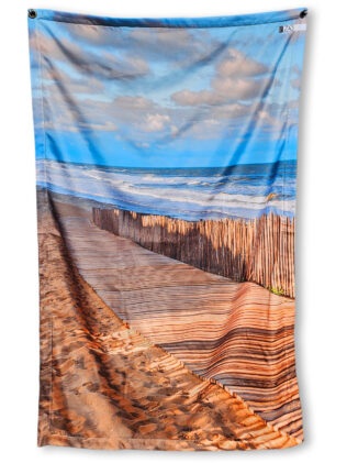 Serviette de plage anti sable imperméable 100×180 – Chemin grand-large