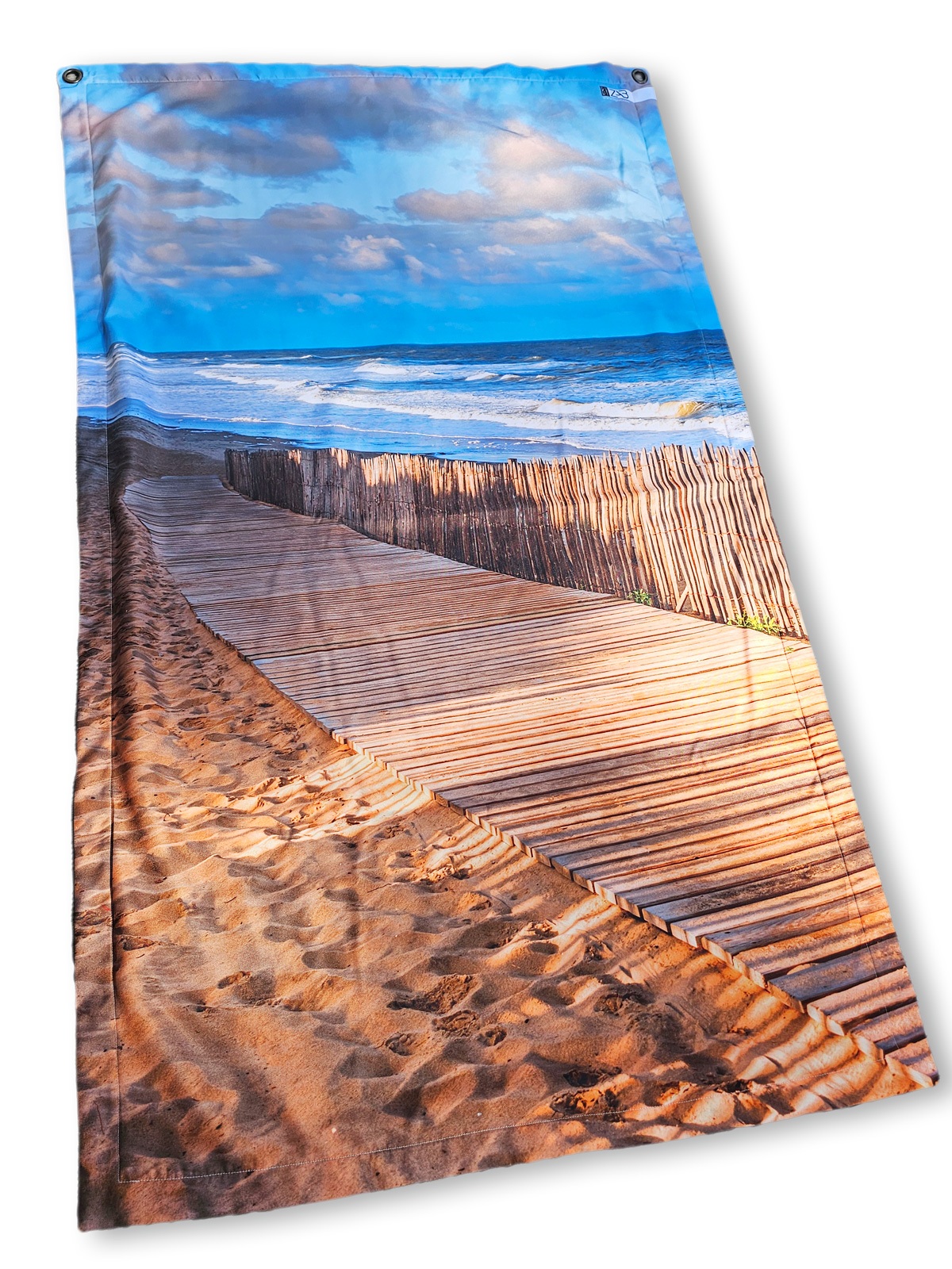 Serviette de plage anti sable imperméable 100x180 - Chemin grand-large – Image 2