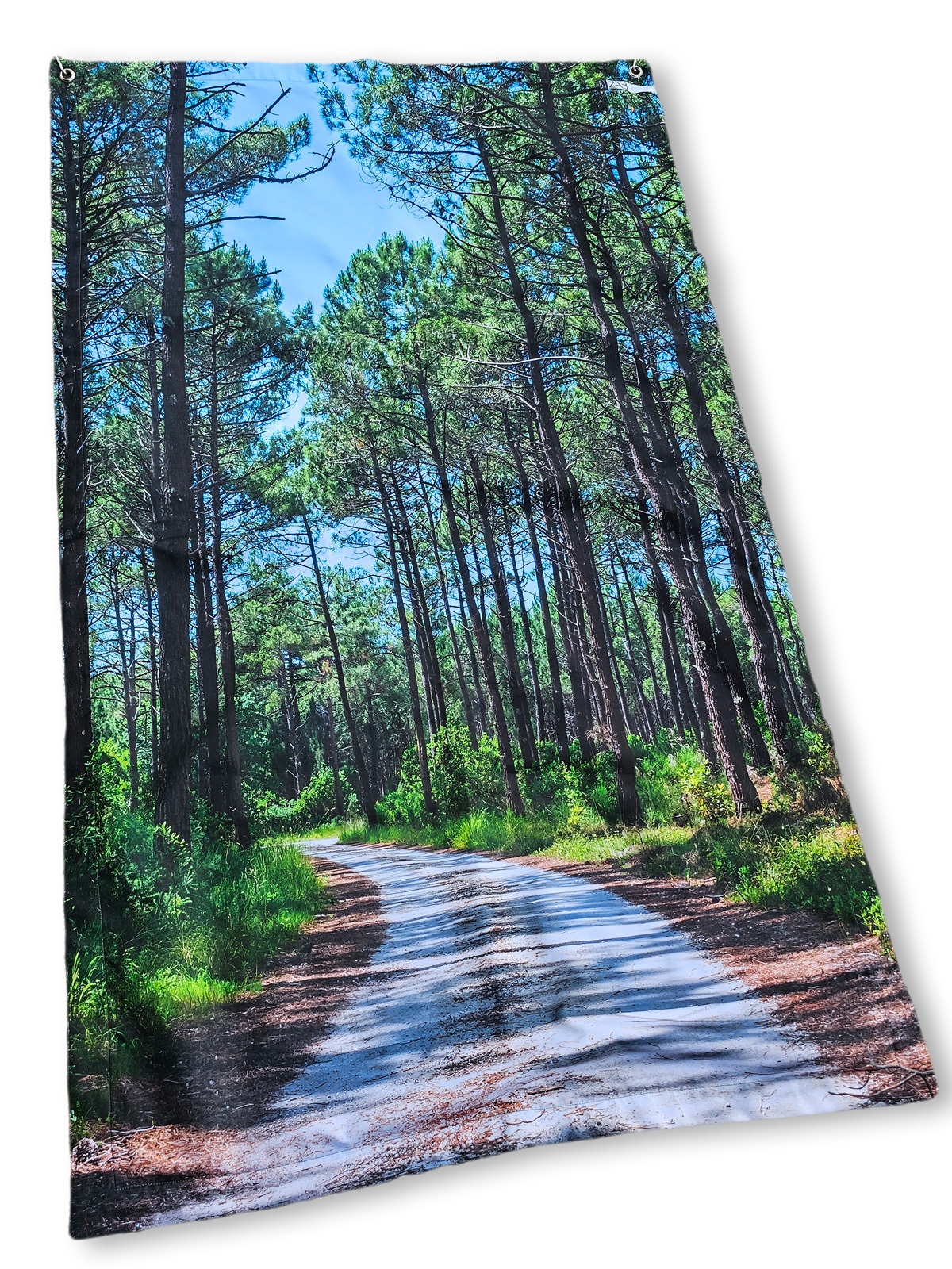 Serviette de plage anti sable imperméable 100x180 - Sentier au milieu des pins – Image 2